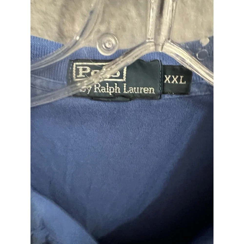 Polo Ralph Laureen Blue Polo‎ Short Sleeve Size XXL Vintage  Mens
